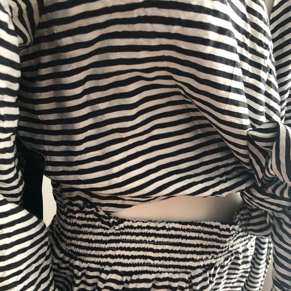 Etiquette Black & White stripped Jumpsuit - Picture 9 of 10